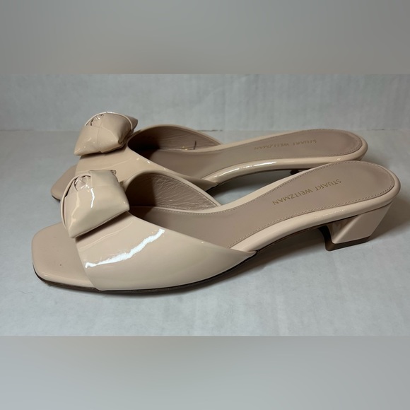 Stuart Weitzman Rosebud Patent Leather Sandals Womens 7.5. - Picture 5 of 7
